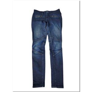 Jeans AG Adriano Goldschmied Women Size 25R The Moto Legging Zipper Ankle